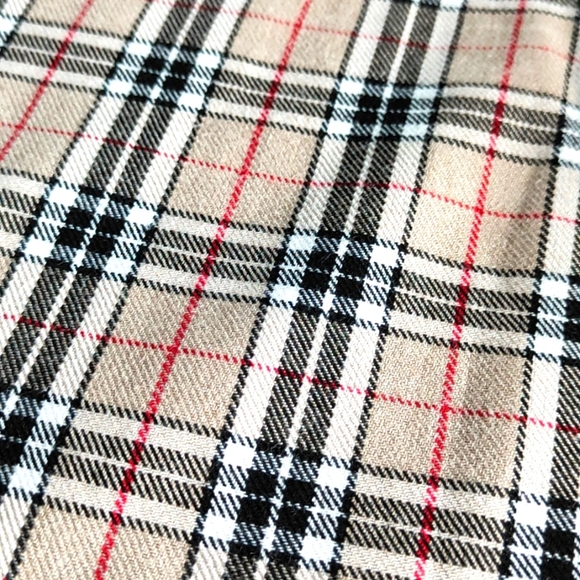 Beige Plaid Ankle length Pants - Picture 5 of 6